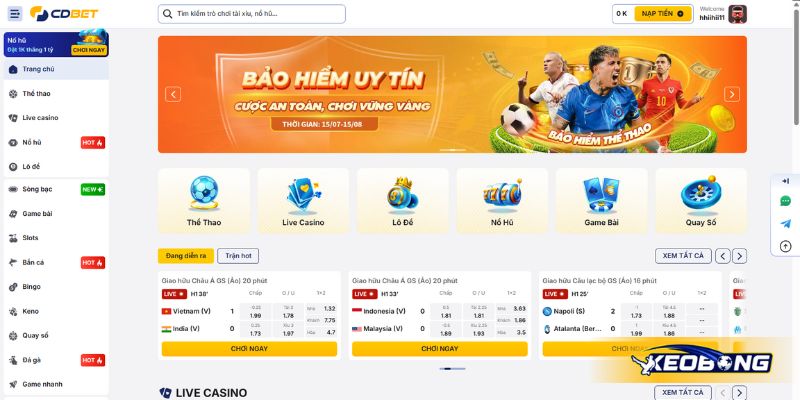 Giới thiệu tổng quan về nhà cái CDBET