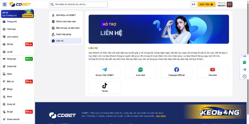 Chăm sóc khách hàng mọi lúc mọi nơi tại CDBET
