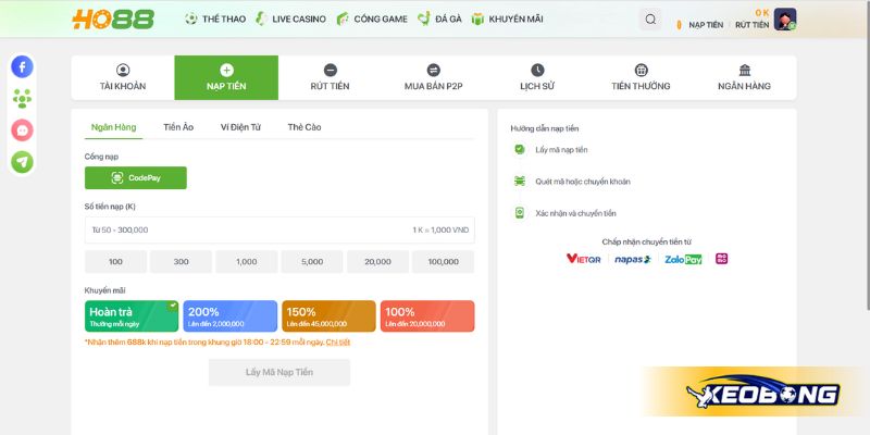 Nạp rút tiền nhanh chóng hỗ trợ nhiệt tình 24/7