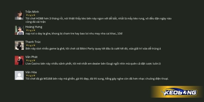 Cược thủ nói gì về HO88