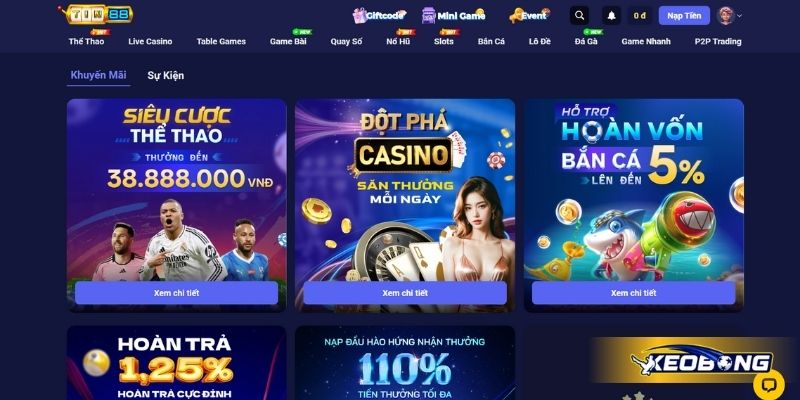 Khuyến mãi ngập tràn tại TIN88