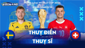 11 Oct Thuỵ Điển vs Thuỵ Sĩ